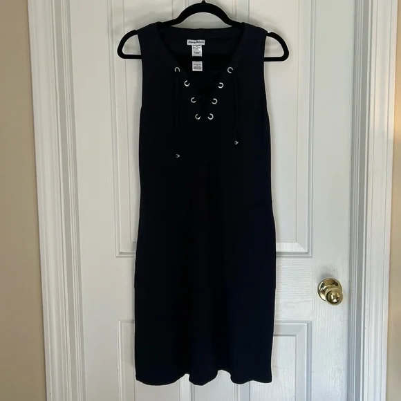 Tommy Bahama Island Cays Lace Up Spa Dress Size Small in Black - Picture 4 of 10